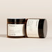 Two jars of 'Creatine + my way up' on a beige background