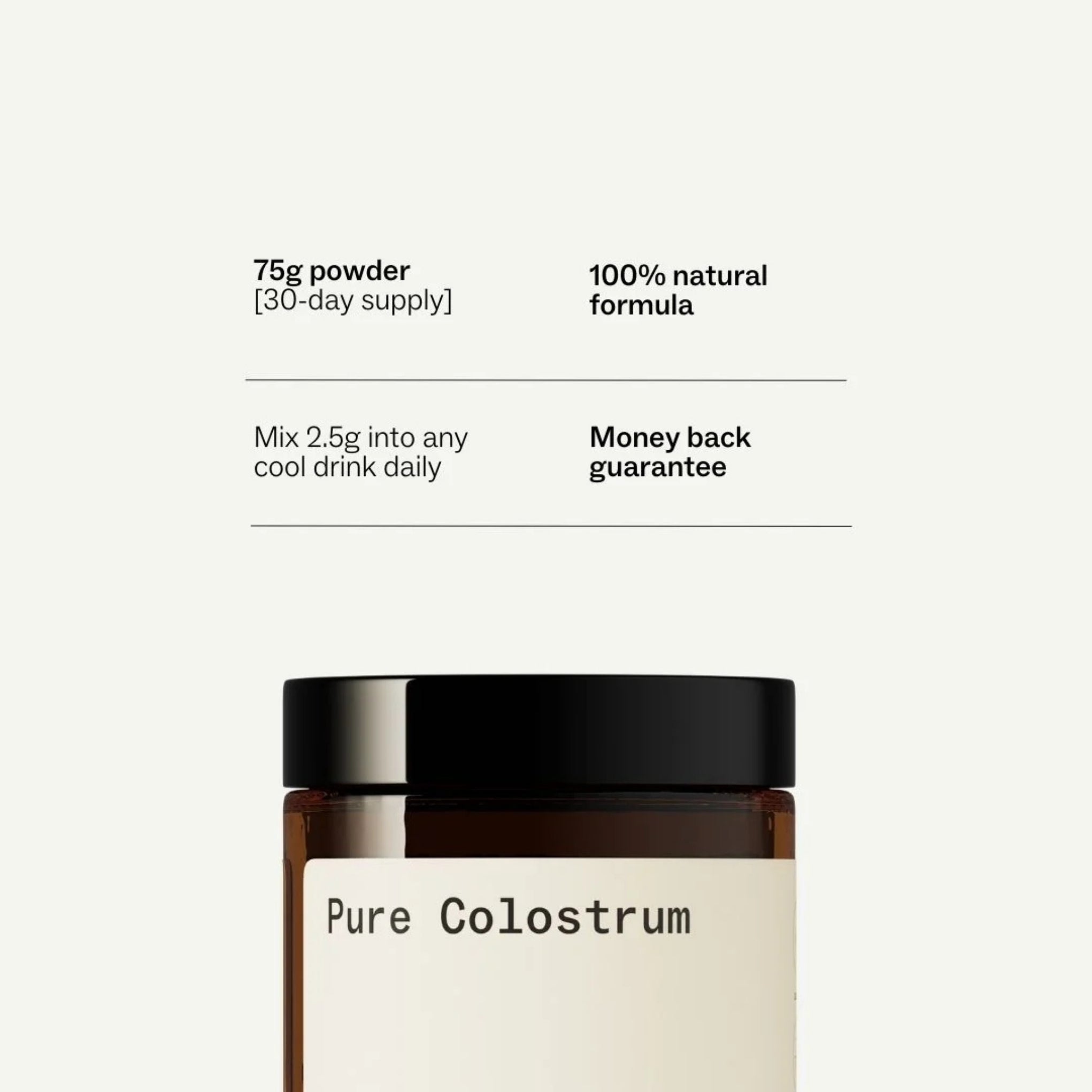 Pure Colostrum 75g