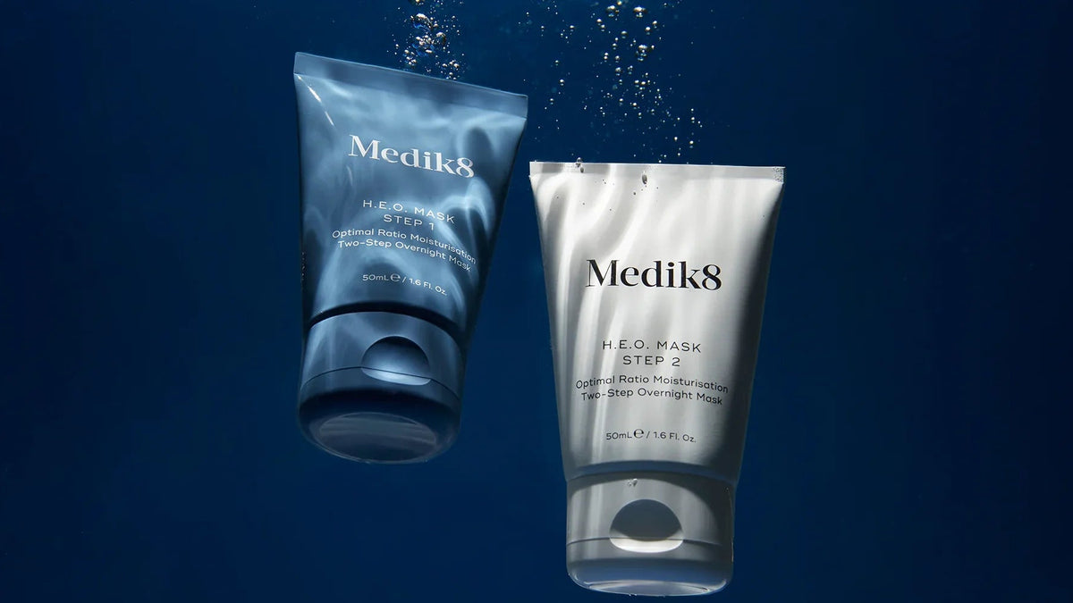 Medik8 H.E.O Hydra Mask — two-step hydration treatment to lock in moisture overnight
