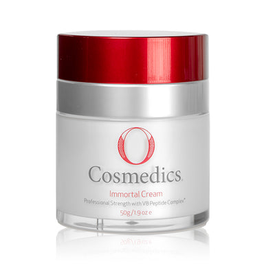 O Cosmedics #1 selling hydrator! Cutting edge super-antioxidants and potent concentrations of V8 Peptide Complex® (topical muscle relaxant) make this age defying cream a five star anti-aging treatment. Fortified with mega doses of Vitamin C it works to awaken and hydrate the skin, assist relaxation of muscles and helps to reverse and diminish the signs of aging whilst providing a feeling of instant lift. Never ending youth!